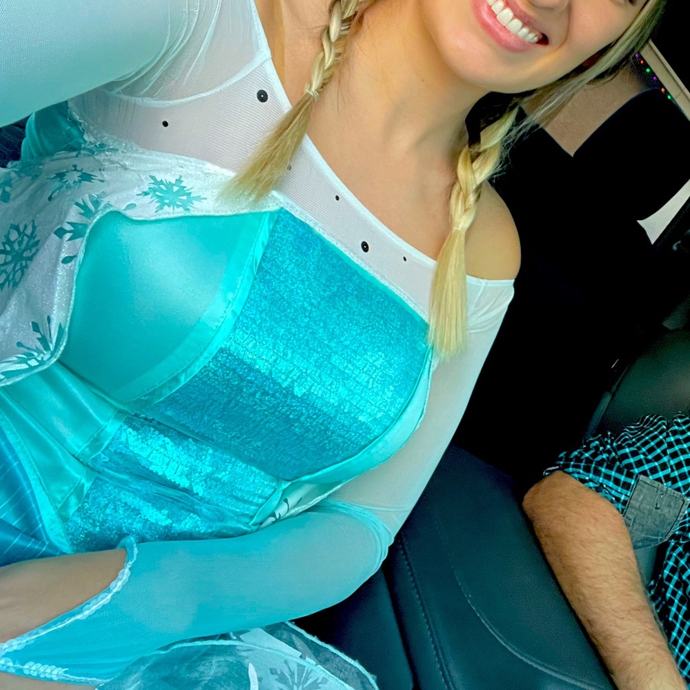 Disney Frozen Mint and White Dress